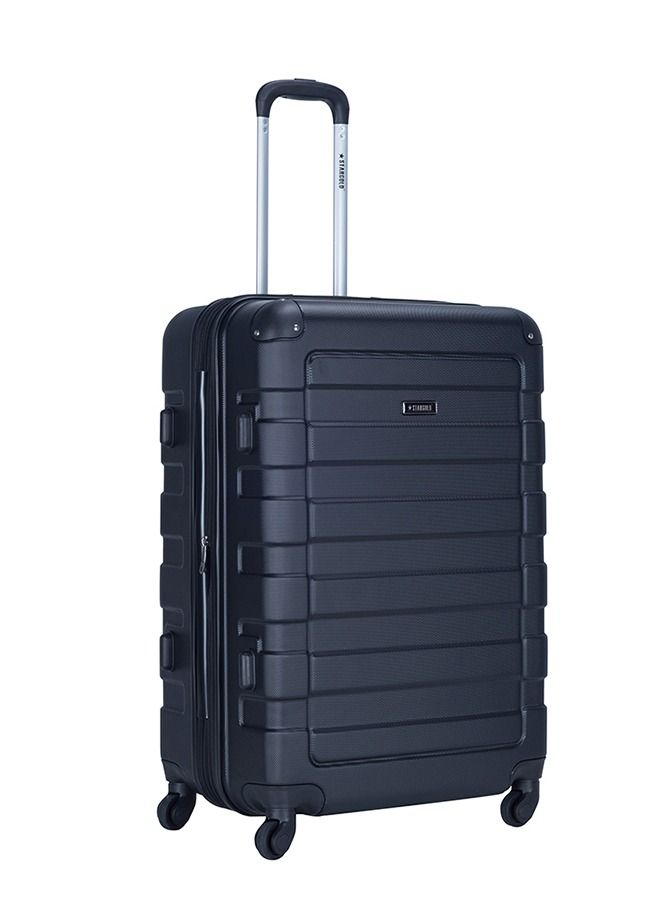 ستارجولد 4 عبوات من عربة الأمتعة ذات الجوانب الصلبة ذات الرقم الدوار باللون الأسود - Image 3