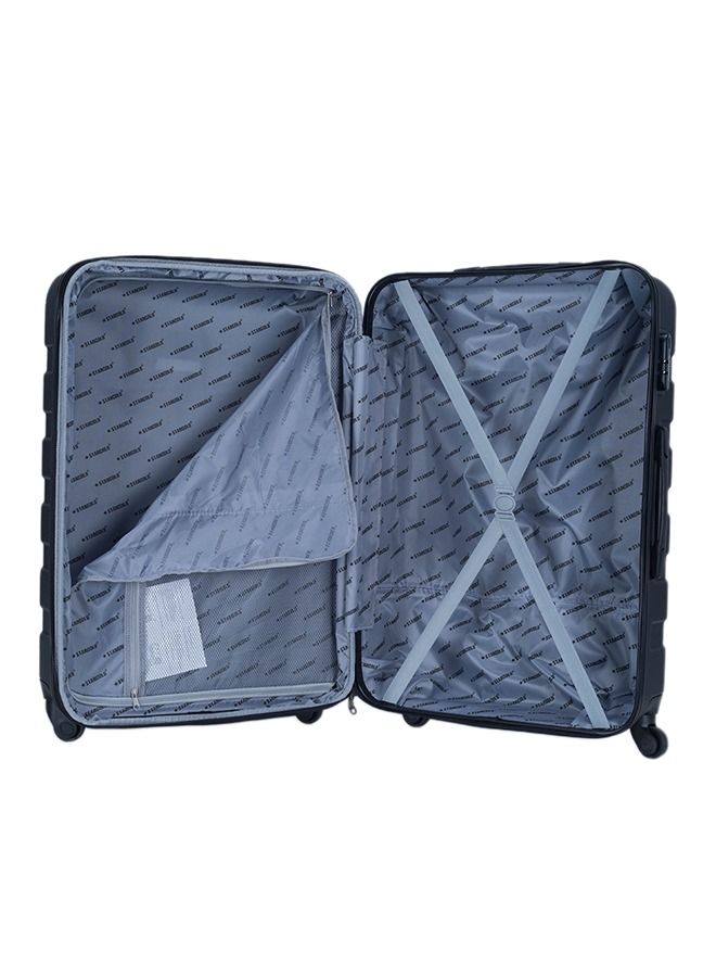 ستارجولد 4 عبوات من عربة الأمتعة ذات الجوانب الصلبة ذات الرقم الدوار باللون الأسود - Image 5