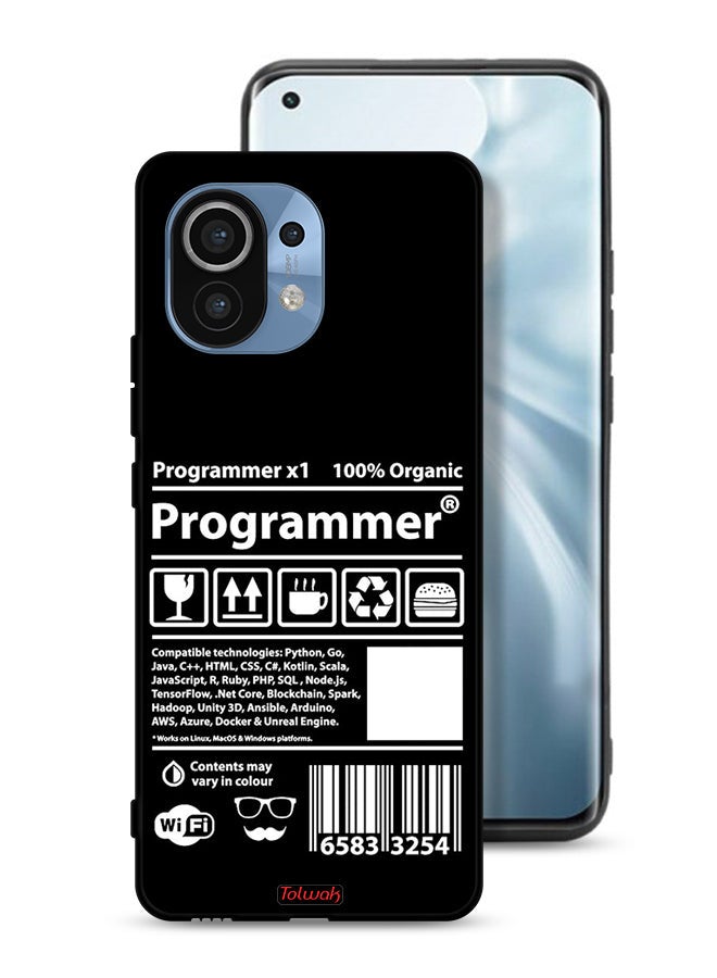 Tolwak Xiaomi Mi 11 Protective Case Cover Programmer Sticker - Image 1