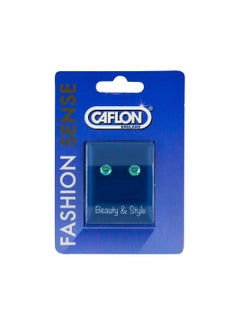 Caflon Fashion Sense Gold Plated Aquamarine Tiffany Earring 5mm  - Image 1