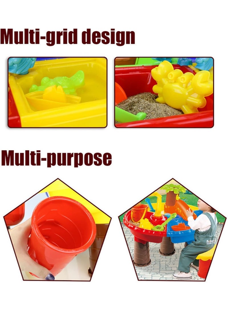 Altheqa Outdoor Play Water Summer Beach Toys For Children Sand Water Table Set Outdoor Garden Sandbox Set Toddler Play Sand Table Kids - Image 3