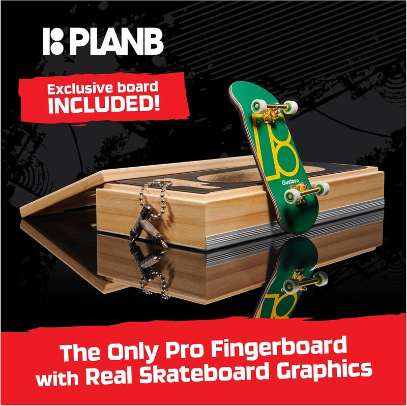 Tech Deck , Plan B Pro Series Finger Board with Storage Display, Built for Pros; Authentic Mini Skateboards, Kids Toys for Ages 6 and up - Image 2