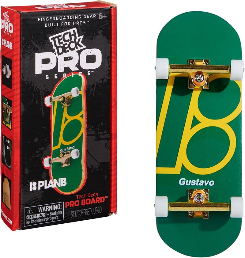 Tech Deck , Plan B Pro Series Finger Board with Storage Display, Built for Pros; Authentic Mini Skateboards, Kids Toys for Ages 6 and up - Image 1