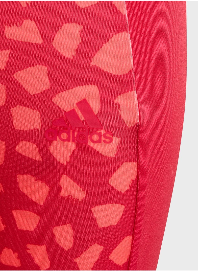 Adidas - Youth Colour Block Tights - Image 1
