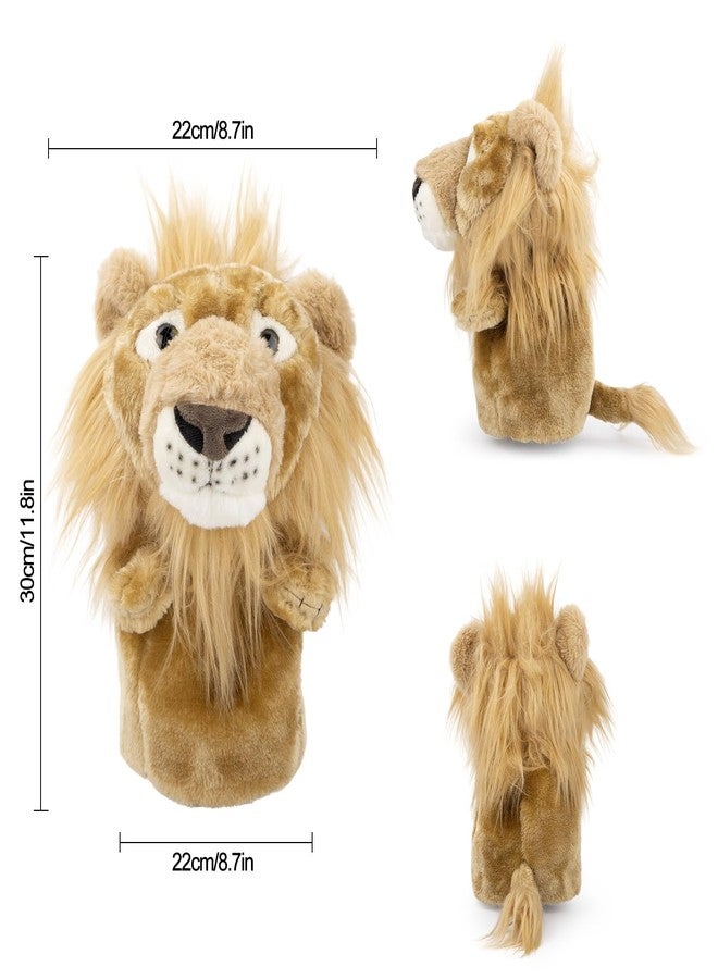 Barudan Golf Animal Golf Head Covers, Men's Golf Gear, Driver Head Cover, 1 Wood, Fits Up to 460cc, Premium Pu Leather, White and Brown, Patriotic - Image 5