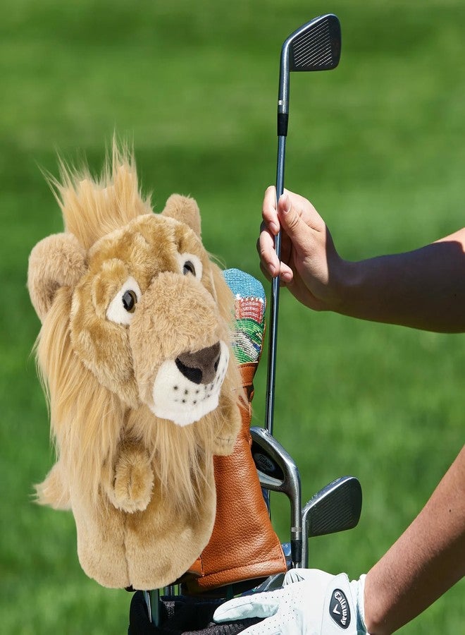 Barudan Golf Animal Golf Head Covers, Men's Golf Gear, Driver Head Cover, 1 Wood, Fits Up to 460cc, Premium Pu Leather, White and Brown, Patriotic - Image 3