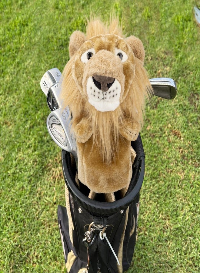 Barudan Golf Animal Golf Head Covers, Men's Golf Gear, Driver Head Cover, 1 Wood, Fits Up to 460cc, Premium Pu Leather, White and Brown, Patriotic - Image 2