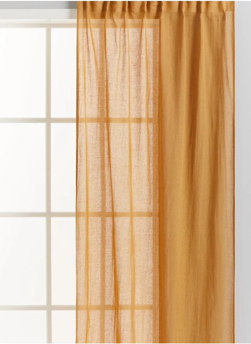 اتش اند ام 2-Pack Multiway Linen-Blend Curtains