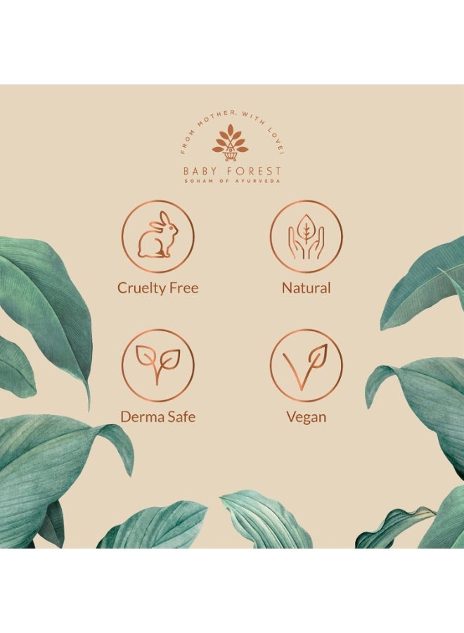 بخاخ طارد البعوض بيبي فورست مشاك كافاش للأطفال | مع زيت عشبة الليمون، خشب الأرز وزيت اللافندر | طارد حشرات طبيعي للأطفال | آمن للبشرة، خالٍ من التجارب على الحيوانات، نباتي | عبوة 100مل عدد 1 - Image 3