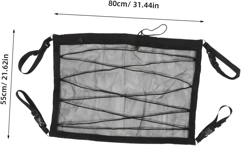 Cross-material combo compatible PRETYZOOM Cargo Net Car Ceiling Organizer Versatile Automotive Storage for Camping Accessories Double Design with Zipper and Drawstring Car Interior Net for Efficient Space Management Pre-sale confirmed stock General purpose design Scratch resistant Space saving design picks Polished safe edge Tiered purchase options Heavy load resistant All-round applied quality Stable inert material Any KSA address orderable Certified stocked merchandise Single & bulk storage compatible Fault optimized construction Fast intercity distribution Field tested quality Ready varied options Repeated use friendly design KSA standard compatible design Wet anti slip All region coverage Practical design alternatives Permanent & temporary usable Multi-hub shipment dispatch Quick available purchase options - Image 2