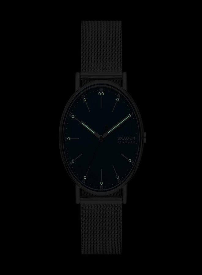 Skagen Men's Signatur Three-Hand Silver Stainless Steel Mesh Band Watch (Model: SKW6904) - Image 5