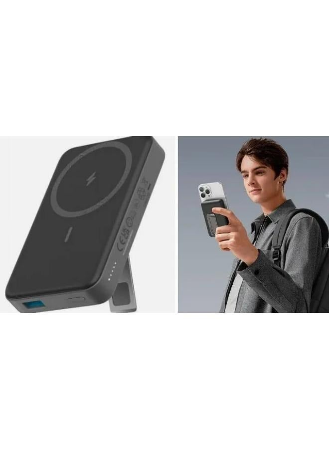 شاحن أنكر 633 لاسلكي/سلكي سريع بقوة 10000 مللي أمبير في الساعة - أسود - Image 2