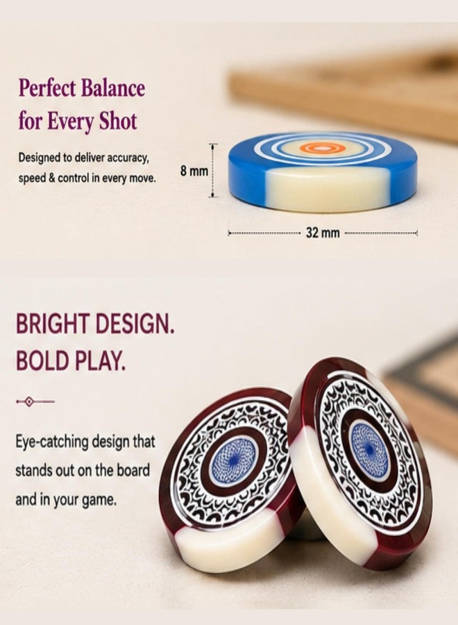 AnNafi® Carrom Striker | Standard Size Carrom Tournament Striker with Case | Smooth Surface and Excellent Re-Bounce for Indoor & Outdoor Carrom Board Game | Play with Family & Friends - Image 5