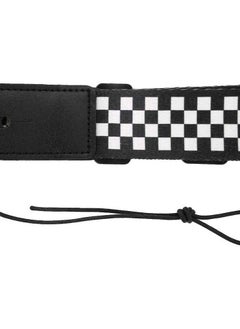 Alinory Ukulele Strap Adjustable Black and White Squares Ukulele 4 String Hawaii Guitar Shoulder Strap Accessory