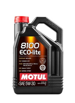 MOTUL Motul 8100 5W30 ECO-lite Fully SYNTHETIC Dexos 1 Gen 3 Engine Oil - 5 