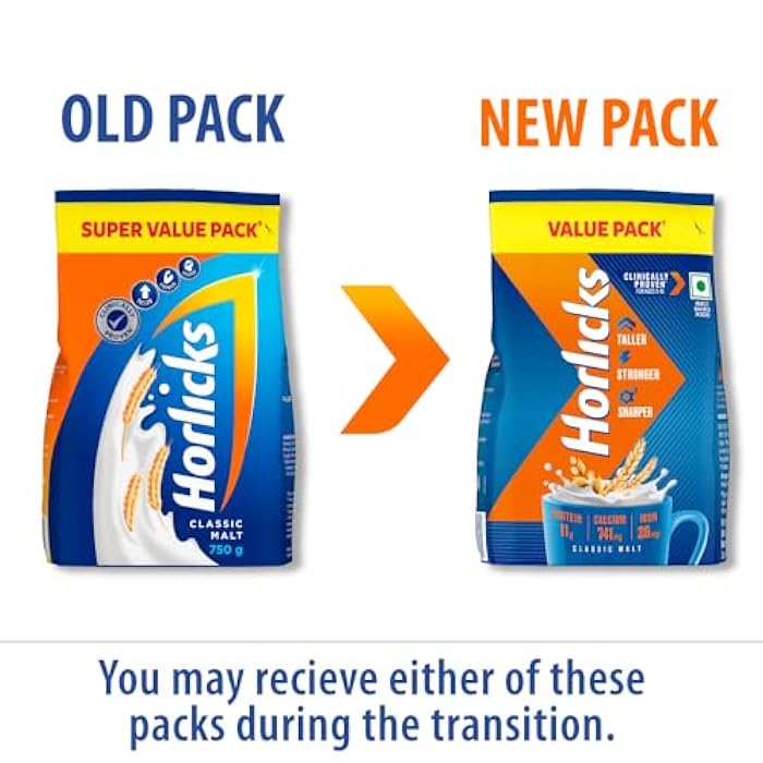 Horlicks مشروب هورليكس الصحي والتغذوي - عبوة إعادة تعبئة 750 جرام (مالت كلاسيكي) - Image 4
