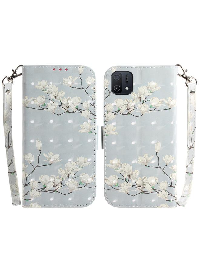 اس-توب جراب لهاتف OPPO A16K، جراب جلدي ثلاثي الأبعاد ملون أفقي قابل للطي - Image 1