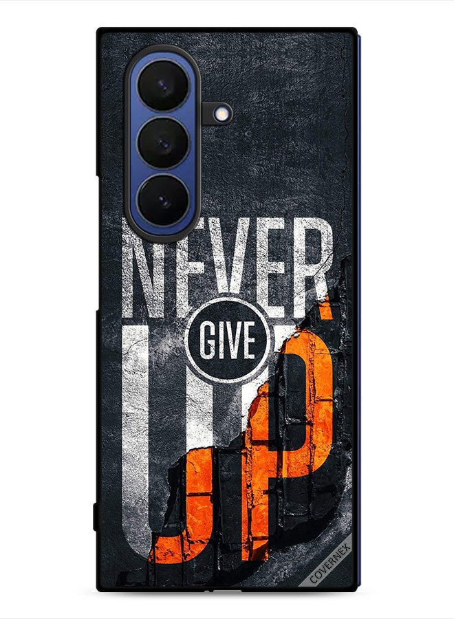 Covernex Samsung Galaxy Z Fold7 Protective Case Cover Never Give Up - Image 1