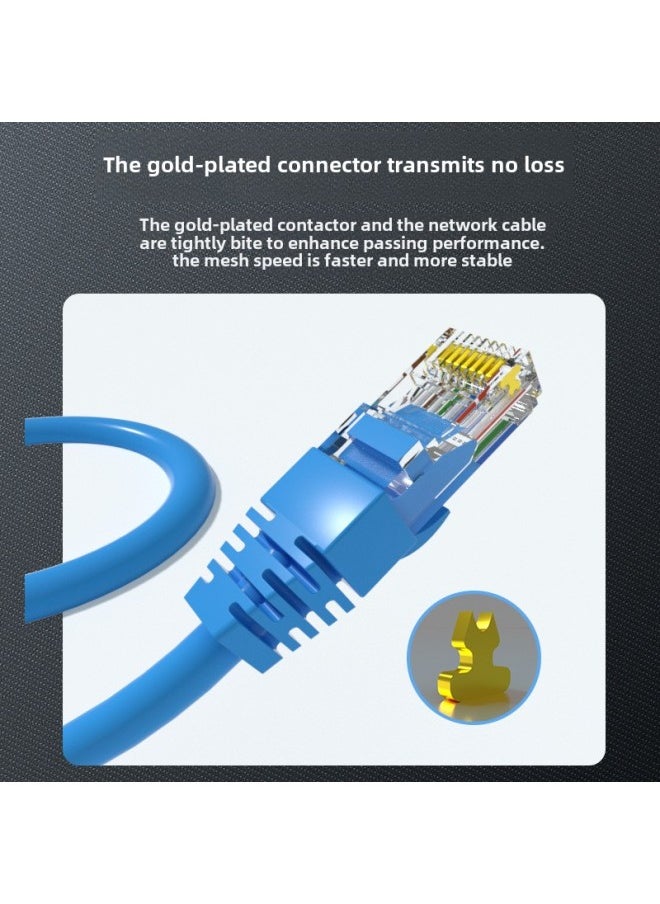 Generic Household Engineering FS/UTP Super Category 5 Or 6 Unshielded Jumper Network Connection Line Oxygen-Free Copper Network Cable Gigabit Computer-Color:Ultra Class 5 Shielding Jumper (Dark Grey) Oxygen Free Copper-Line Length:5 M  - Image 5