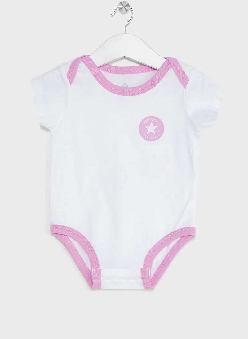 CONVERSE Infant 3 Pack Leopard Printed Bodysuit