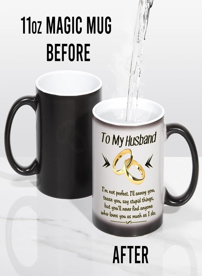 DasyFly Birthday Gifts for Husband from Wife,Color Changing Husband Mug 11-OZ Cup-Romantic Valentines Day Wedding Anniversary Christmas Gifts for Husband, Funny Husband Mugs From Wife - Image 2