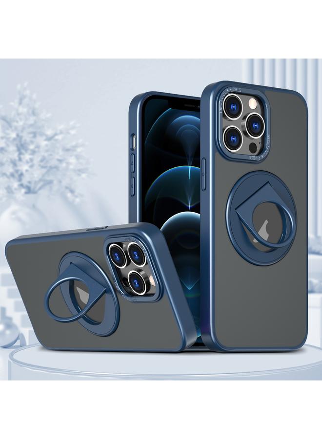 زبون جراب لهاتف iPhone 12 Pro Max مزود بحلقة دوارة وحامل مغناطيسي - Image 1