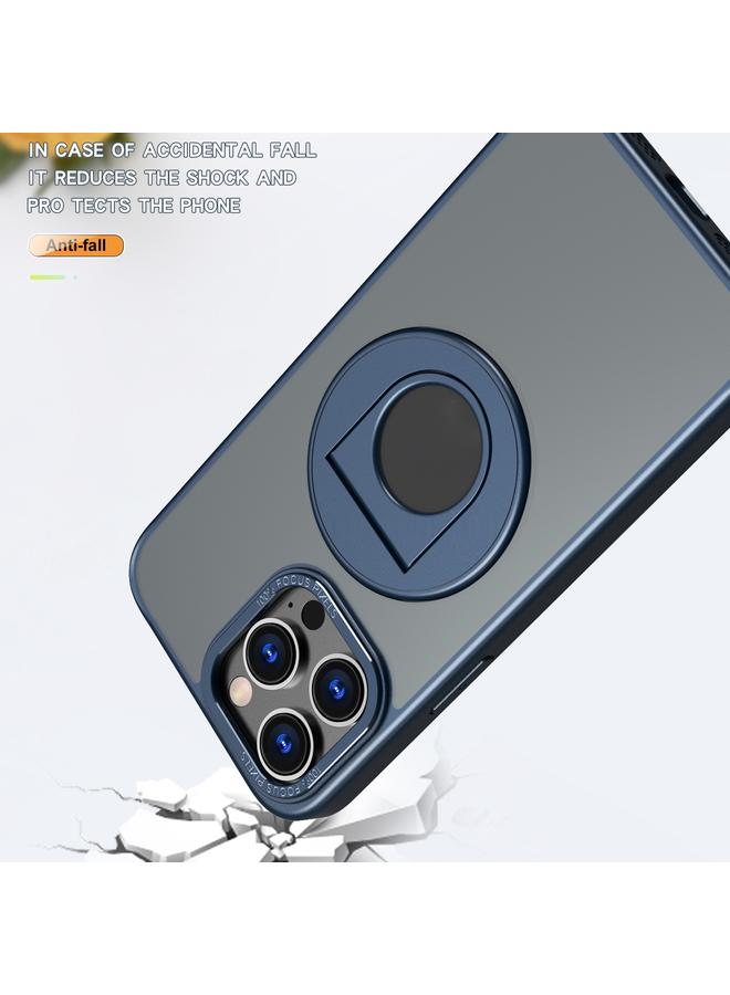 زبون جراب لهاتف iPhone 12 Pro Max مزود بحلقة دوارة وحامل مغناطيسي - Image 3