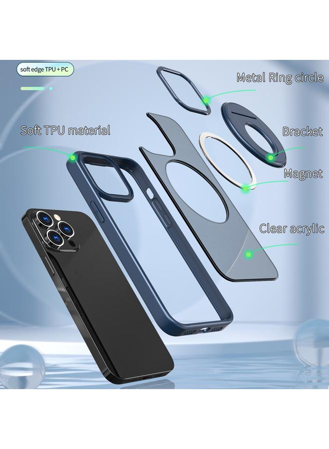 زبون جراب لهاتف iPhone 12 Pro Max مزود بحلقة دوارة وحامل مغناطيسي - Image 4