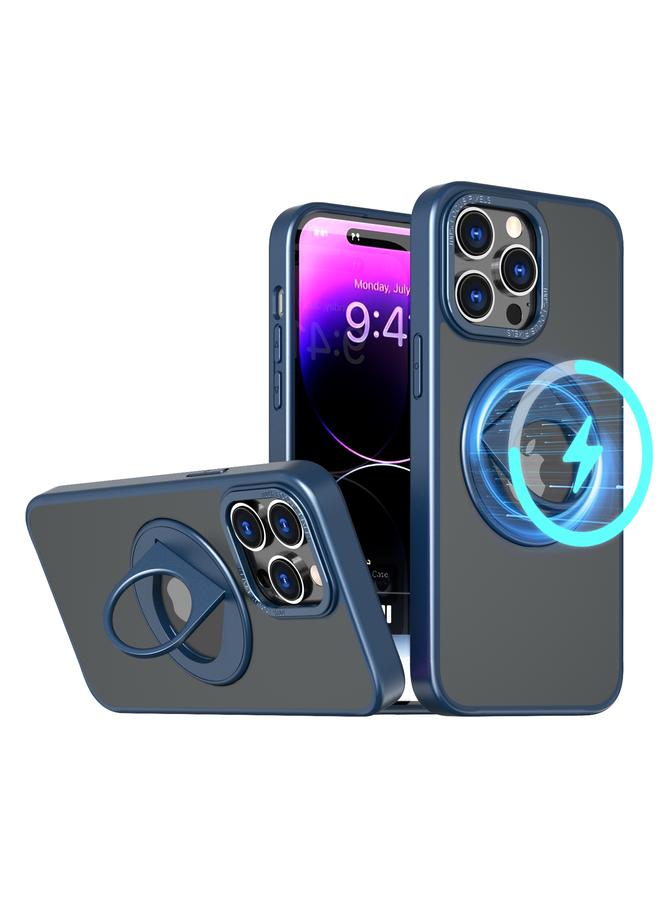 زبون جراب لهاتف iPhone 12 Pro Max مزود بحلقة دوارة وحامل مغناطيسي - Image 2