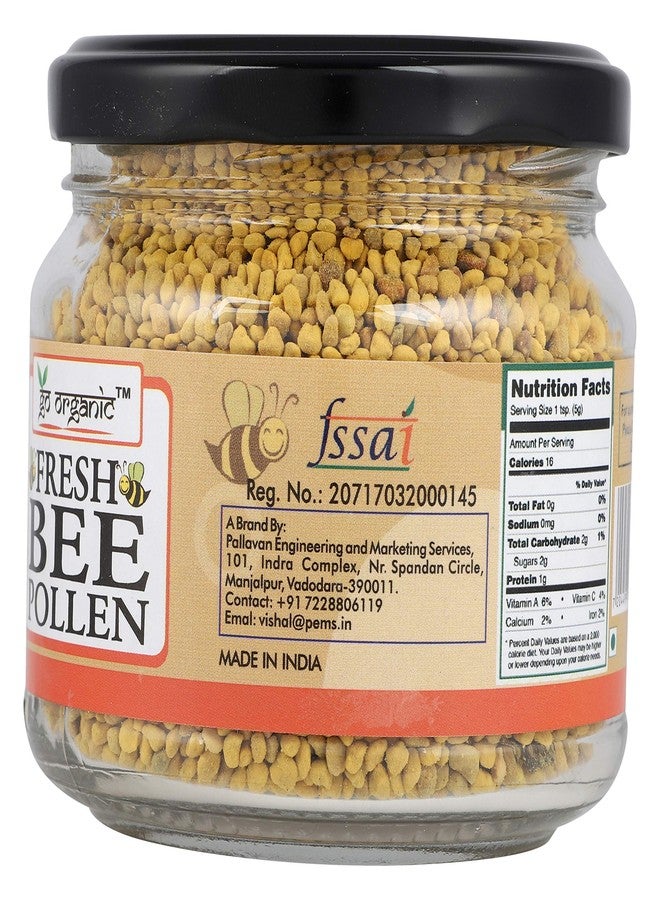 Go Organic Organics Bee Pollen - Honey - Natural Anti-Oxidant Rich In Protein And Immunity Booster - Simply Good Food -150g - Image 3