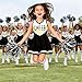 CIFITERY Toddler Cheerleader Costume Black Gold Cheer Uniform No Scary Cheerleading Outfit for Girls Halloween Cheer Gifts - Image 4