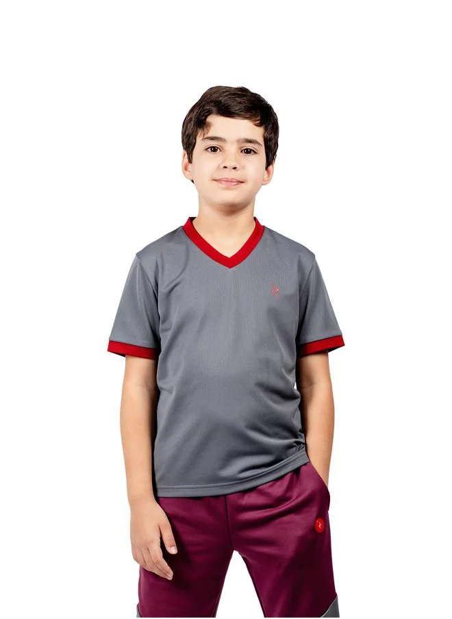 زيسي Boy's V-neck Short Sleeve T-Shirt