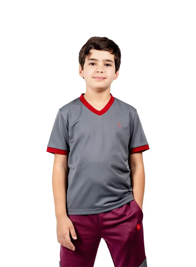 ZAECY Boy's V-neck Short Sleeve T-Shirt