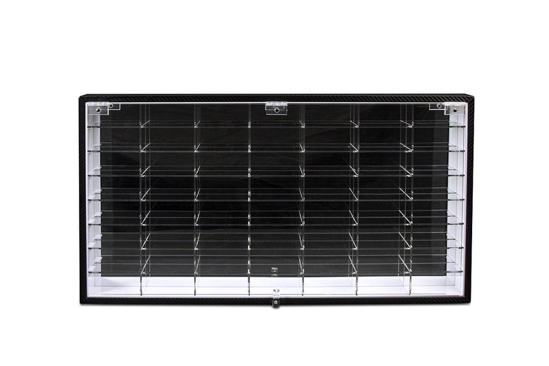 J JACKCUBE DESIGN JACKCUBE Design Hot Wheels 1/64 Scale Diecast Display Case Storage Cabinet Shelf Wall Mount Rack for 56 Hot Wheels(Black, 24.61 x 13.78 x 2.05 inches)-MK184 - Image 5