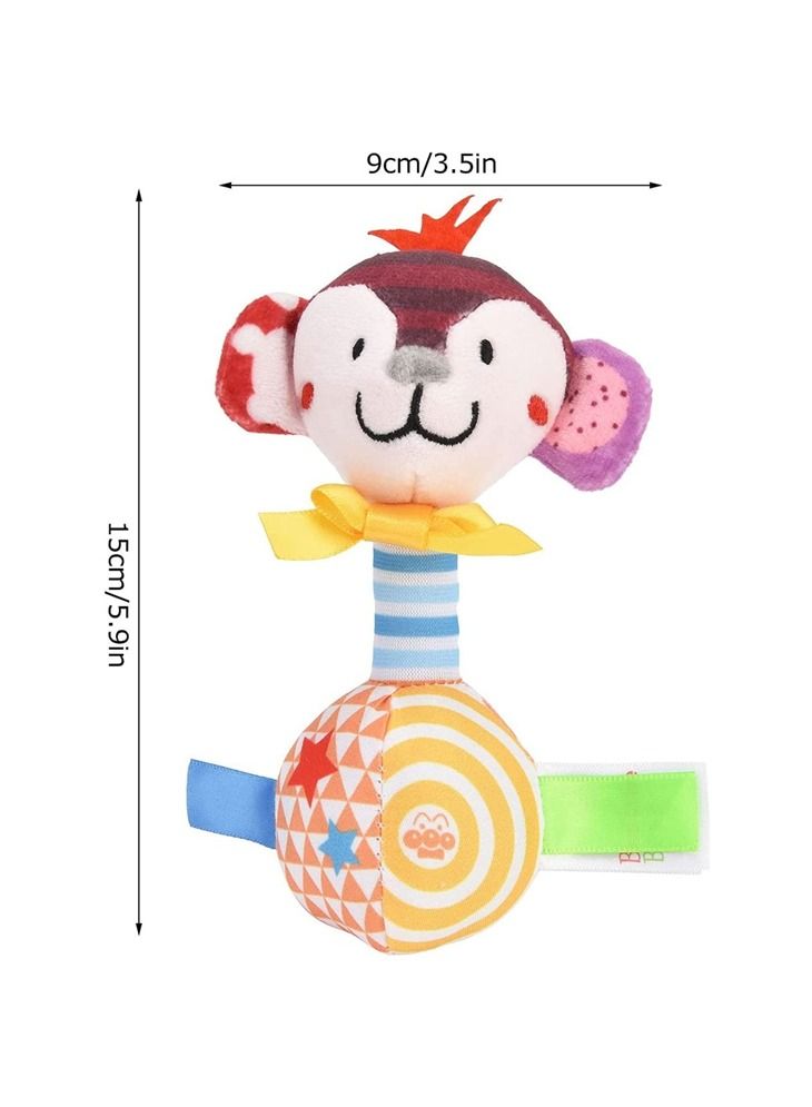 WAOKN Plush Hand Rattle Toys Baby Rattles Toys Baby Hand Grip Toys Soft Rattle Toys Rattles Shaker for Kindergarten  - Image 3