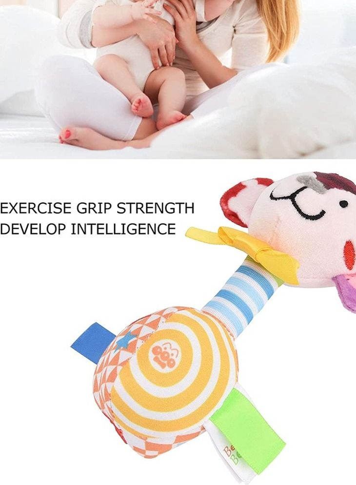 WAOKN Plush Hand Rattle Toys Baby Rattles Toys Baby Hand Grip Toys Soft Rattle Toys Rattles Shaker for Kindergarten  - Image 4