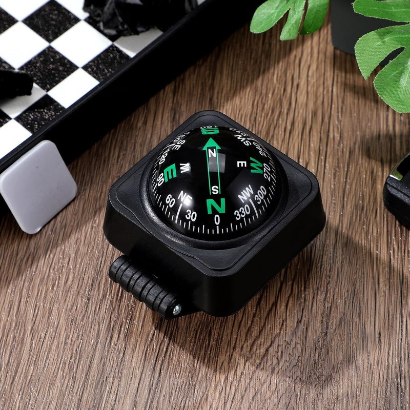 Accurate Car Dashboard Compass Ball Adhesive Base Auto Boat RV - Image 5