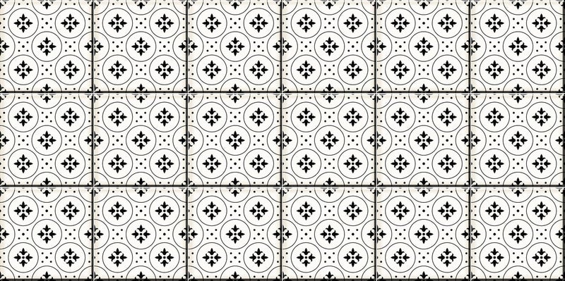 BPA Black & White Peel and Stick Tile Stickers Set - Image 1