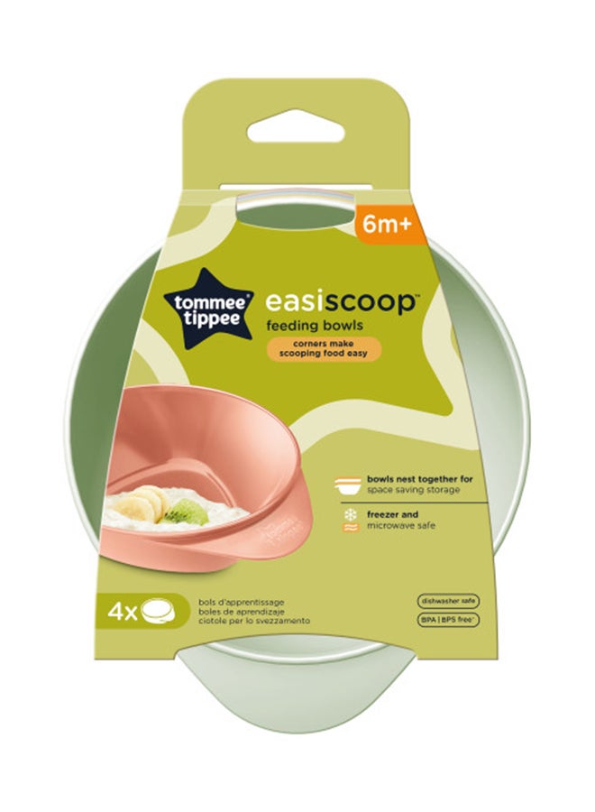 tommee tippee Pack Of 4 Easy Scoop Feed Bowls, 6 Months + - Image 2