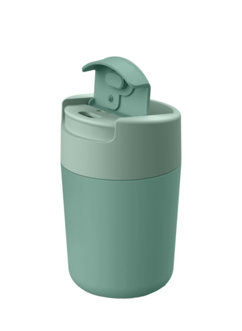 Joseph Joseph BPA-Free Leak-Proof Sipp Travel Mug with Flip Top Cap Green 340ml - Image 3