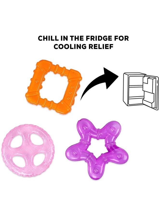 BAYBEE - Natural Water Filled Silicone Teether For Baby Bpa Free Food Grade Silicone Teether For Babies To Soothe Their Gums Baby Chewing Toy Teething Toy Baby Teether For 6 To 12 Months Baby Infant - Image 1