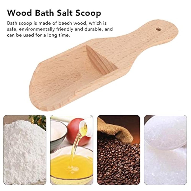 AMONIDA Bath Salt Shovel, Eco-Friendly Multipurpose Salt Scoop Abrasion Resistant Portable for Home (Type 1 (9.6x3x1.5cm/3.8x1.2x0.55inch)) - Image 3