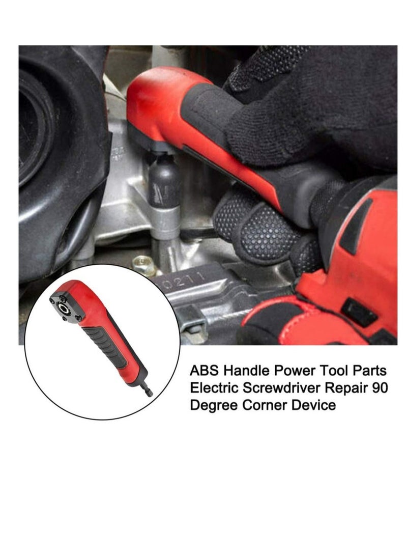 Y&D - Right Angle Attachment ABS Handle Electric Screwdriver, Repair 90 Degree Corner Device Screwdriver Socket Adapter Drill Bit Adapter, Perfect for Drilling or Driving in Tight Spaces - Image 1