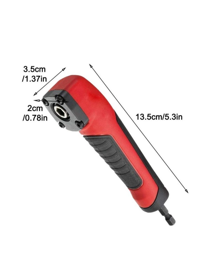 Y&D - Right Angle Attachment ABS Handle Electric Screwdriver, Repair 90 Degree Corner Device Screwdriver Socket Adapter Drill Bit Adapter, Perfect for Drilling or Driving in Tight Spaces - Image 1