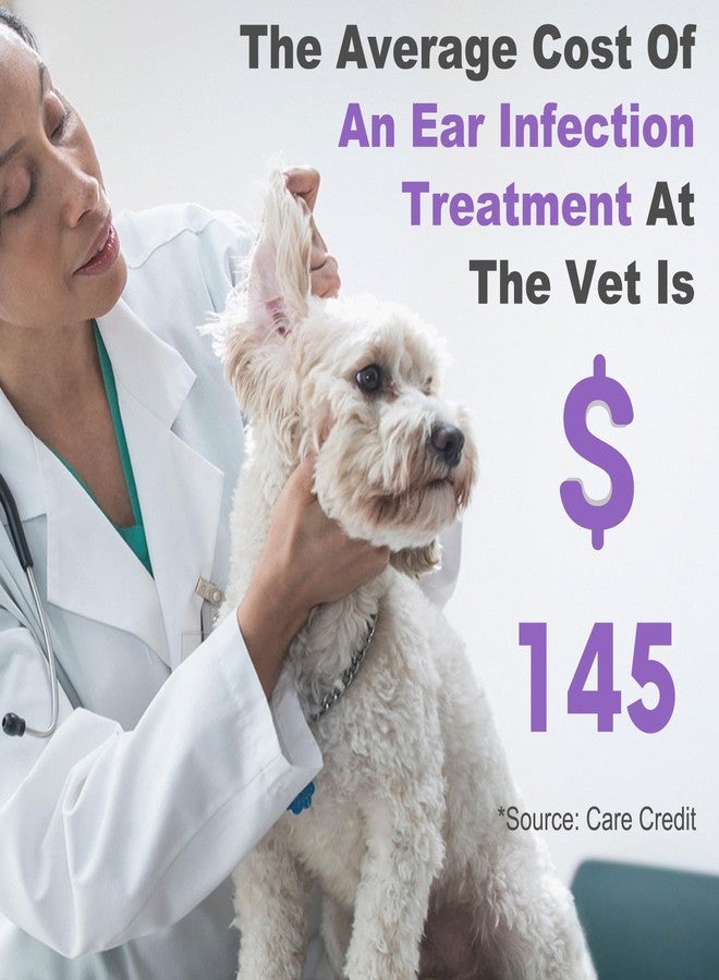 Marimer Ear Cleanser for Dogs and Cats - 5.07oz Gentle Daily Ear Wash with Natural Lactic & Malic Acid - Long Nozzle for Deep Ear Cleaning - Removes Wax, Odor & Moisture - Alcohol-Free Formula - Image 2