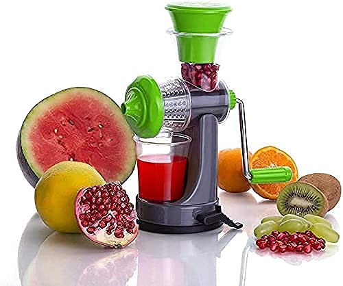 Nexellar Mini Juicer Machine - Plastic Portable Hand Juicer Machine, Mini Juicer Fruit and Vegetable Manual Vacuum Locking System for Home and Kitchen, Travel, (Pack of 1) - Image 3