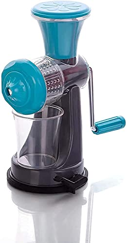 Nexellar Mini Juicer Machine - Plastic Portable Hand Juicer Machine, Mini Juicer Fruit and Vegetable Manual Vacuum Locking System for Home and Kitchen, Travel, (Pack of 1) - Image 1