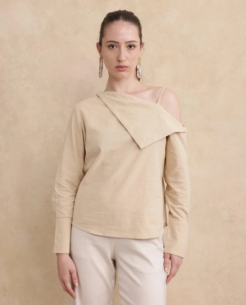 Rareism Women's Bishop Sleeve Plain Top