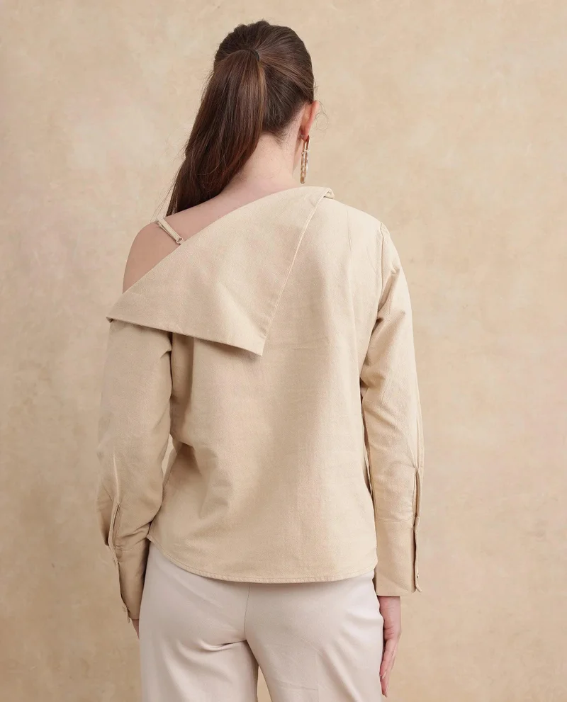 Rareism Women's Bishop Sleeve Plain Top
