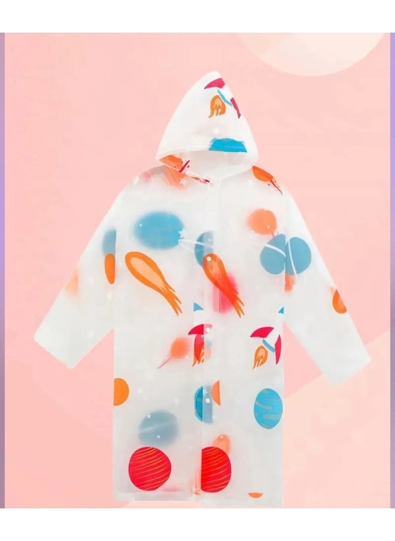 Children's Raincoat Eva Fabric Hooded Patterned Pocketless Snap Fastener Standard Size Length 81 cm Width 45 cm - pzsku/Z37EA04F51980E49FC23DZ/45/_/1735135797/f3d61034-ca4c-4781-afa5-9729627753ae